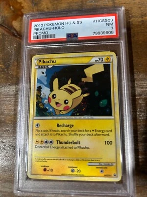 POKEMON 2010 Heart Gold Soul Silver HG & SS PIKACHU Holo Promo #HGSS03 PSA 7 - Image 1 of 2