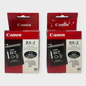 2x Brand New & Unopened Genuine Canon BX-2 Black BJ Fax Ink Cartridges - Japan - Picture 1 of 24