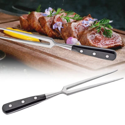 Stainless Steel Meat Carving Forks Grill Steak Barbecue Fork Kitchen Party BBQ - Image 1 of 4