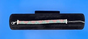 Handmade Pastel Bead Loom Bracelet Adjustable Size 6 1/2" to 8" - Picture 1 of 1
