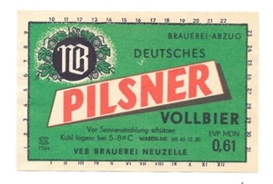 Bieretikett Brauerei Neuzelle DDR (MDN) - Bild 1 von 1