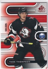 2022-23 UD SP GAME USED RED PARALLEL #101 SABRES - TAGE THOMPSON 181/225