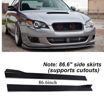 For Subaru Legacy GT 2006-2 Fit 86.6''Side Skirt Splitter Extension Rocker Panel - Image 1 of 4