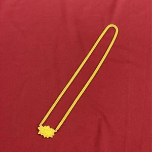 AMBUSH POW Necklace Rare Color Flocky Yellow Fashion Jewelry No Box Used - Picture 1 of 3