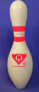 Vintage AMF BOWLING PIN Qubica Uomo Cave Bersaglio Spille Artigianato Omologato USBC - Foto 1 di 8