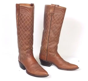Botas de Vaquero Joe Hall Marrones Mn's 8D Tacones Altos Punteras X puntiagudas 16" Alto Estufa - Imagen 1 de 13