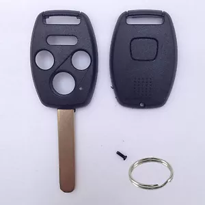 Estuche de repuesto con llave remota FOB 4Btn para Honda con soporte para chip - Imagen 1 de 11