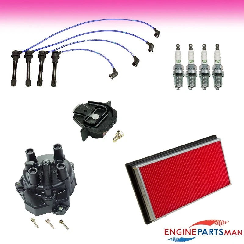TK Fit 98-01 Nissan Altima L4 2.4L Kit de afinación Tapa de filtro Enchufe Juego de cables Foto 1 de 1