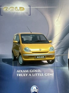 Folleto de información de ventas de autos The Aixam Gold edición limitada berlina y minivan - Imagen 1 de 3