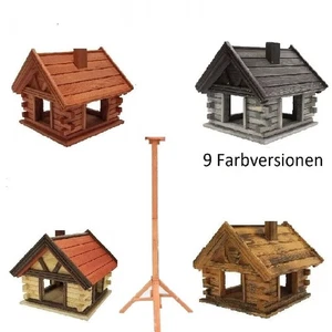 Vogelfutterhaus,Nistkasten KTHB,Vogelstation,Holzvilla,Vogelhäuschen,Ständer - Bild 1 von 25