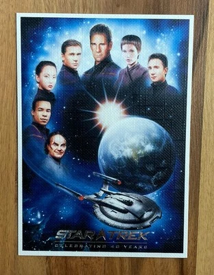 Star Trek Enterprise 40th Ann Lightspeed Poster Art 251/1900 BT5 Artifex Card - Image 1 of 2