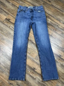 Ariat Jeans Men's 32/34 M4 Relaxed Bootcut Medium Wash Western Workwear Rodeo - Picture 1 of 14