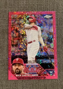 2023 Topps Chrome - Nick Castellanos #181 Magenta Speckle Refractor /350 - Picture 1 of 2