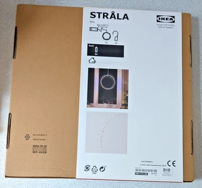 Ikea Strala Circular Light Wreath LED Battery Operated 27cm Christmas Decor New - Image 1 of 4