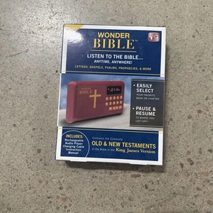 Wonder Bible Audio Player Old And New Testament KJV Ne Sealed - Bild 1 von 7