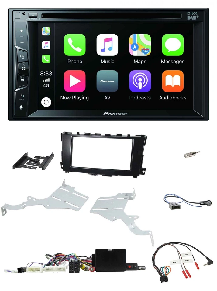 Pioneer Lenkrad USB DVD Bluetooth DAB 2DIN Autoradio für Nissan Altima 13-18 Dis - Bild 1 von 4