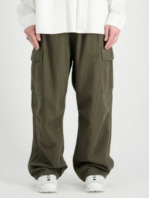 BN Alpha Industries Aircraft Cargo Pants Relaxed Straight Dark Olive 36W - image 1 of 4