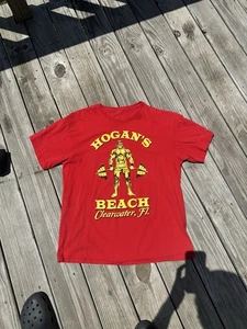 Hulk Hogan Beach Shop Shirt Golds Gym Medium/large WWE WWF WCW Florida - Picture 1 of 6