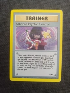 Pokemon Sabrina's Psychic Control Trainer Gym Challenge 121/132 ENG A16 - Imagen 1 de 3