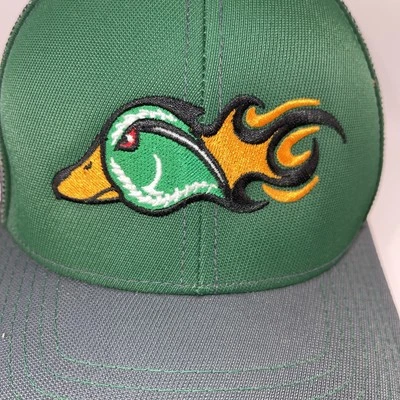 Gorra Gorra Pacific Headwear Modelo Pro Nuevo sin Etiquetas 404M L/XL 73/8-8 Verde con Pato Llameante Foto 1 de 4