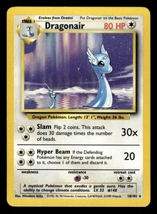 Dragonair 18/102 Rare Base Set Pokemon Card - Picture 1 of 2