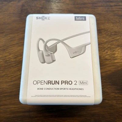 Shokz - OpenRun Pro 2 Mini Bone Conduction Sports Headphones - S821 Silver - Image 1 of 4