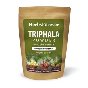 Triphala Churna Pulver - traditionelle ayurvedische Formulierung - vegan - 454 GMS - Bild 1 von 4