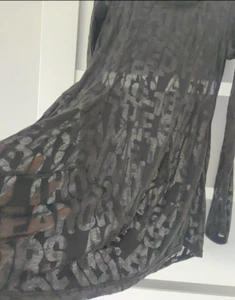 Blusa Top Rundholz Envejecida Estampado Letras Avant Garde Algodón Negro Talla M - Imagen 1 de 8