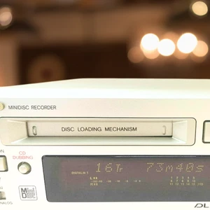 Onkyo MD-105X MiniDisc Deck Recorder 24Bit HiFi Komponente Silber Japan getestet - Bild 1 von 11