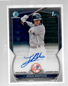 Jesus Bastidas 2023 1st Bowman Chrome Auto CPA-JBD Autograph - Picture 1 of 1