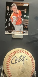 Alex Bregman handsignierte signierte Baseball Boston Red Sox Astros Karte - Bild 1 von 5
