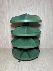 Industrielle Tischplatte 4 Ebenen rotierende Teile Werkzeugbehälter Rotabin Stil 18" x 12" - Bild 1 von 7