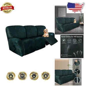 Modern Jacquard Stretch Recliner Sofa Covers - Protective Slipcovers for 3 Seats - Picture 1 of 9