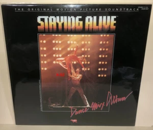 Staying Alive Dance Mix Album vintage vinyl LP soundtrack Bee Gees Jellybean - Picture 1 of 5