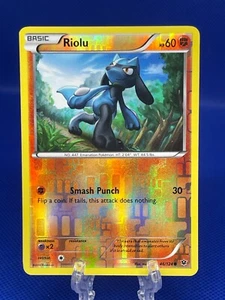 Juego de cartas coleccionables Pokémon Riolu 46/124 X&Y Fates Collide holograma inverso inglés 2016 LP - Imagen 1 de 2