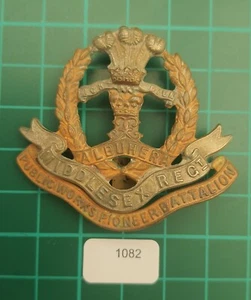 Insignia de tapa original: 1082) Middlesex Reg Public Works Bn - Imagen 1 de 2