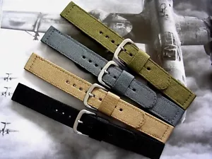 NATO ® 2pc WWII Ballistic Nylon Military watch band Combat strap IW SUISSE USA - Picture 1 of 16