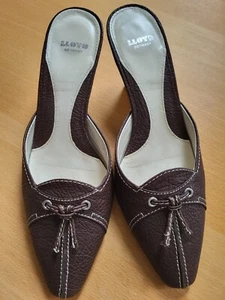 LLOYD Pantolette Mules Sabot dunkelbraun 37,5 (4,5) neu - Bild 1 von 4