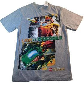 Lego Chima Short sleeve t-shirt Lion vs Crocodile child size 7 New - Picture 1 of 1