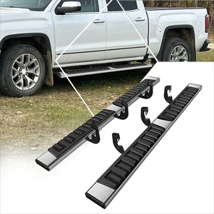 6.7" Running Boards Stainless Steel Side Steps Nerf Bars Compatible with 07-19 C - Picture 1 of 11