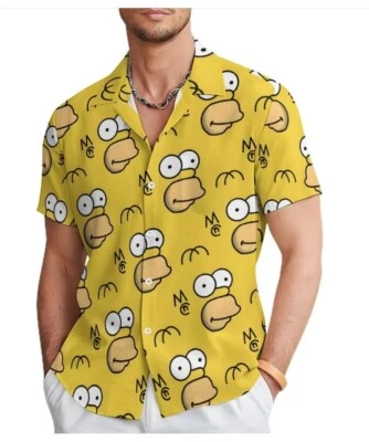 CAMISA DE HOMBRE DEL PERSONAJE HOMERO SIMPSON Foto 1 de 4