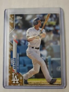 Corey Seager 2020 Topps Factory Set Gold Star Parallel Los Angeles Dodgers #620 - Imagen 1 de 2