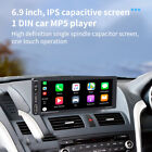 Android 6.9in Single 1DIN Car Radio Touch Screen Stereo Carplay Player Bluetooth