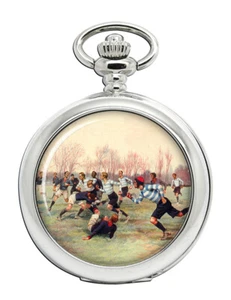 French Rugby at St. Cloud 1906 Pocket Watch - Picture 1 of 4