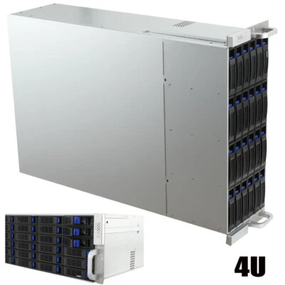 Корпус сервера 4U для монтажа в стойку с 24 отсеками для горячей замены дисков SATA/SAS 6G шасси 4U - Изображение 1 из 4