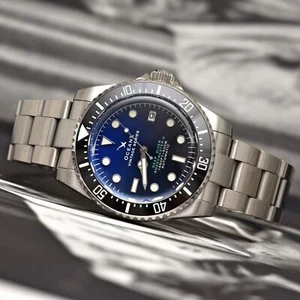 Orologio OceanX Sharkmaster-V Vintage Series 42 mm Auto Uomo Diver Quadrante Blu VSMS527 - Foto 1 di 6