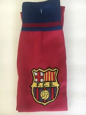 New Men’s Blue/Maroon Sport  Soccer Football  Socks F.C.B Over The Knee One Size - Image 1 of 4
