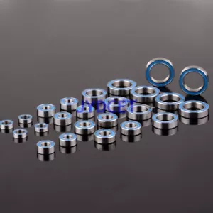 Cuscinetto a sfera sigillato in gomma blu 24 pezzi per RC Team Losi TEN-SCTE kit cuscinetti a sfera - Foto 1 di 7