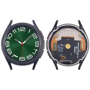 Do Samsung Galaxy Watch 6 Classic 43mm wyświetlacz LCD z ramką zamiennik czarny - Zdjęcie 1 z 6