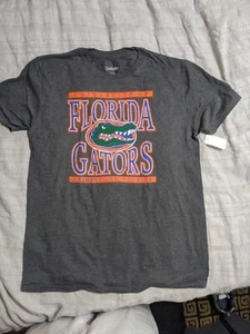 Sz L Men's Captivating Licensed Florida Gators T-Shirt Gray New - Picture 1 of 3